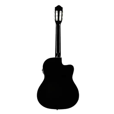 Ortega RCE145LBK NT Lefthand Black, incl. Gigbag - Lefthand Classical Guitar image 3