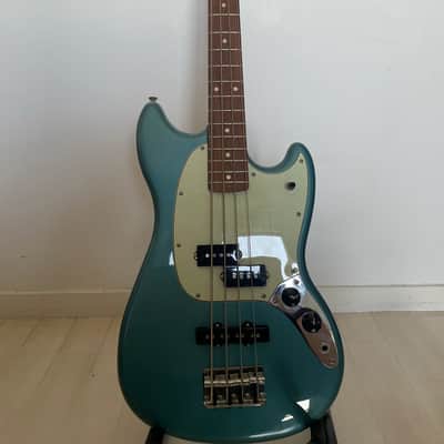 Fender Player Mustang Bass PJ - Present - Aquatone Blue image 2