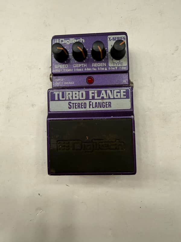 Digitech XTF X-Series Turbo Flange Stereo Flanger Digital Guitar Effect Pedal image 1