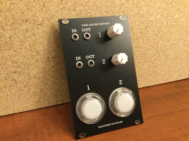 Midiverse Modular - Dual Arcade Button - Eurorack image 1
