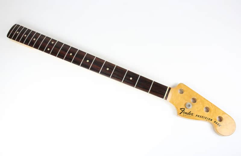 1976-1977 Vintage Fender Precision Bass ~Birds Eye Maple~ Rosewood Fretboard 4-Bolt NECK PBass 1970s USA image 1