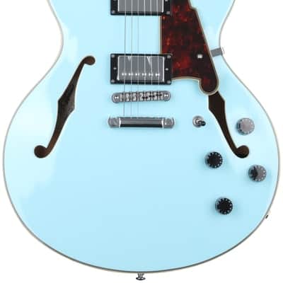 D'Angelico Premier DC - Sky Blue with Stopbar Tailpiece image 2
