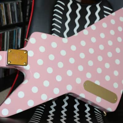 Xeno Guitars "Sweet Little Sixteen" Explorer-Shape, Pink Polka Dot image 18