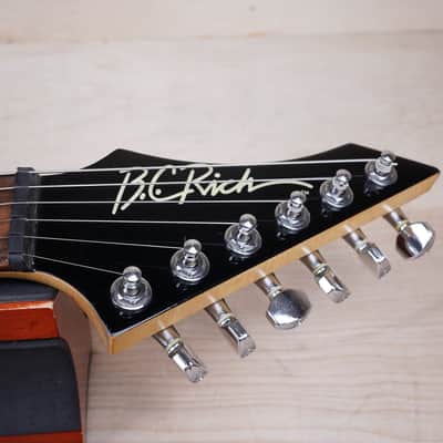 B.C. Rich Warlock WG-035 Mini Guitar 1990's Lime Green Made in Japan MIJ w/ Bag image 4