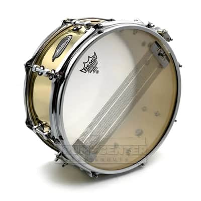 Ahead 3mm Cast Bell Brass Snare Dum 13x6 Polished w/Trick Throw-Off image 3