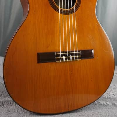 Teruaki Nakade No. 20 Classical Guitar 1964 Tokyo Handmade w/ Hard Case – Refret, Crack Repair, Setup image 1