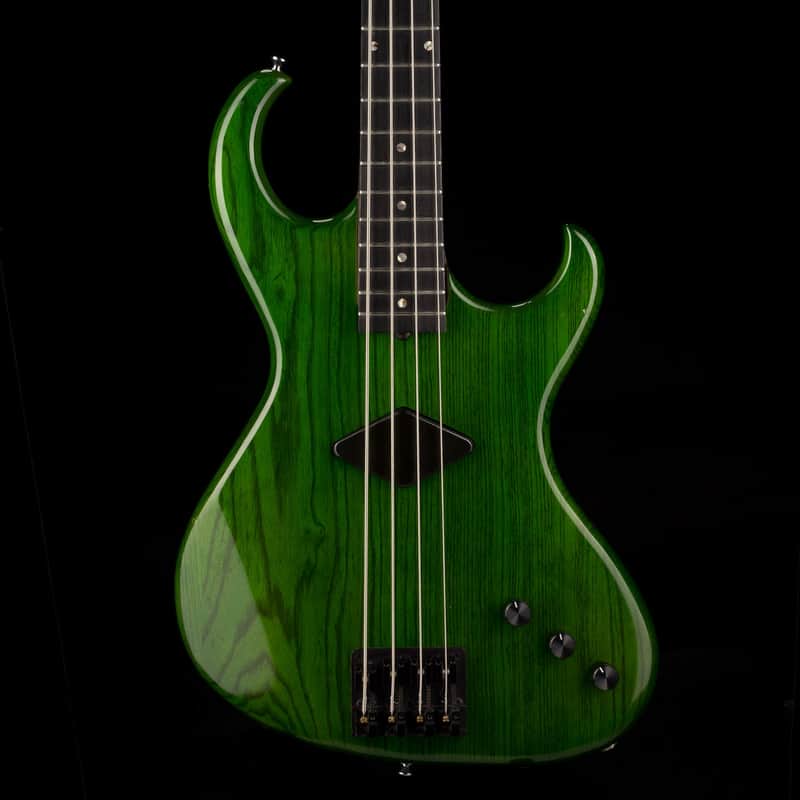 Pre Owned 1996 Rick Turner Prototype E-2 EL-434 PM Transparent Green Bass With OHSC image 1
