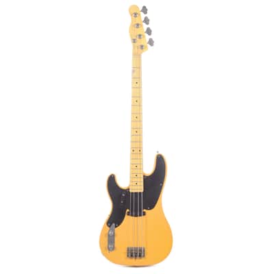 Nash PB-52 Butterscotch Blonde Light Relic LEFTY w/Lollar Pickups & 1-Ply Black Pickguard (Serial #NG5367) image 4
