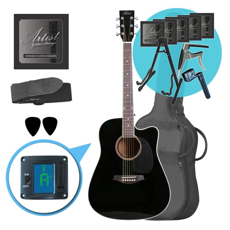 Artist LSPCBK Ultimate Beginner Acoustic Guitar Pack image 1