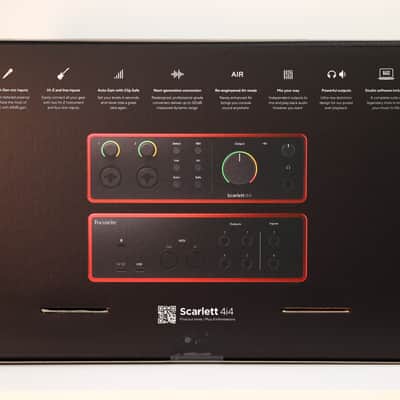Focusrite Scarlett 4i4 4th Gen USB Audio Interface - Red image 2