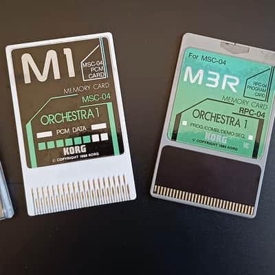 Korg M3R Orchestra 1 Soundcard Set MSC-04 + RPC-04 1989 image 1