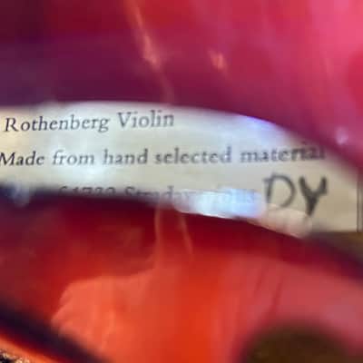 4/4 Adult Violin Rothenberg copy of 1732 Stradivarius around 2010 - Original finish image 13