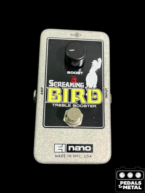 Electro-Harmonix Screaming Bird Treble Booster Pedal | Reverb