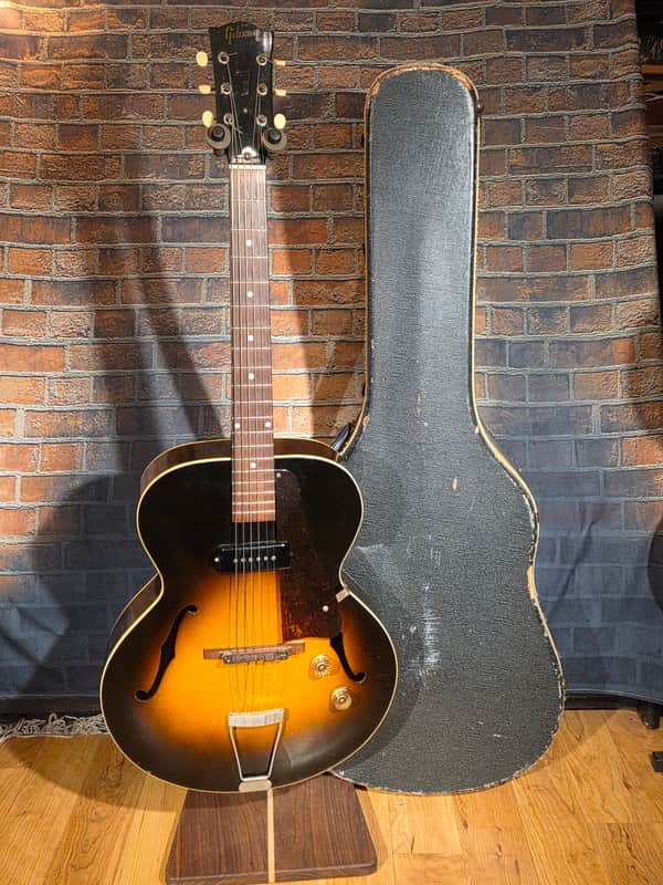 Original Vintage 1951 Gibson ES-125 Sunburst w/ Period 2 Tone Hard Case image 1