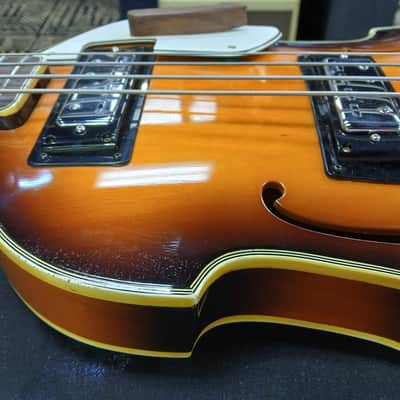 Conrad Violin bass 1960's  - Sunburst image 3