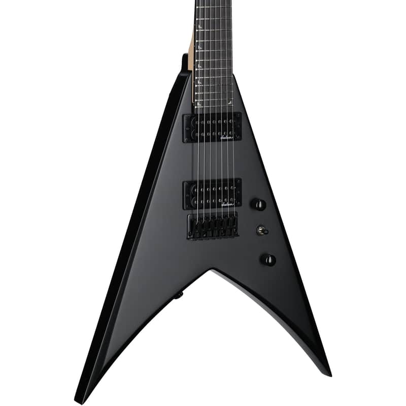 Jackson JS King V JS227 KV HT Electric Guitar, 7-String, Satin Black image 1
