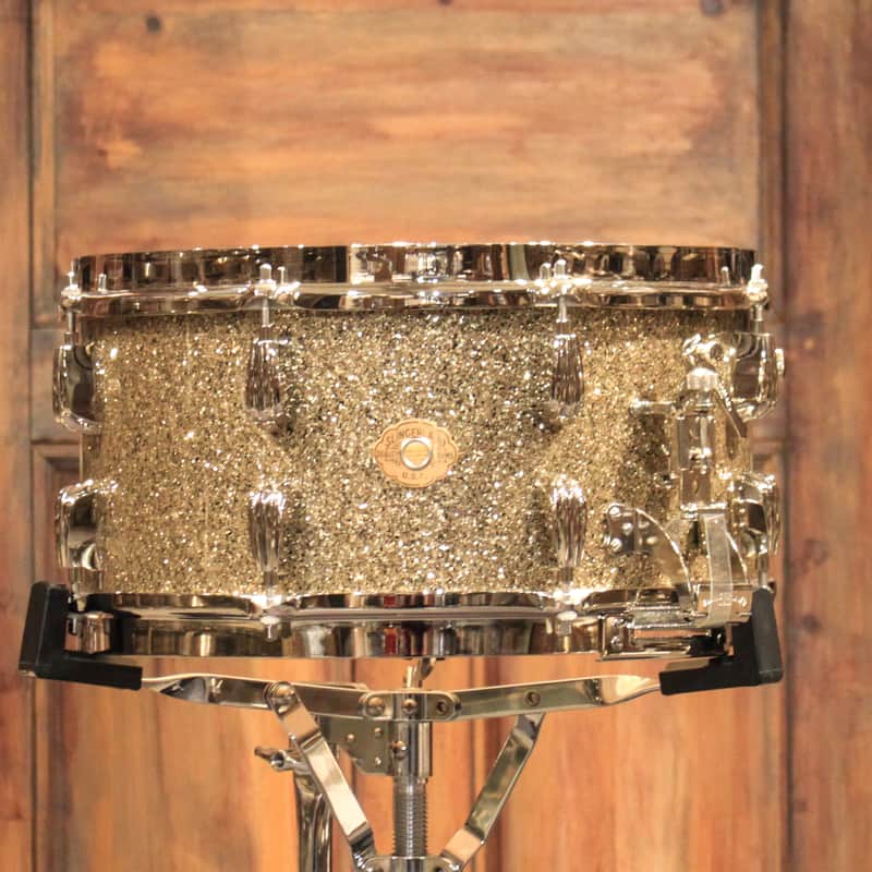 Slingerland Radio King 7×14 Solid Maple Snare Drum Gold Glass …