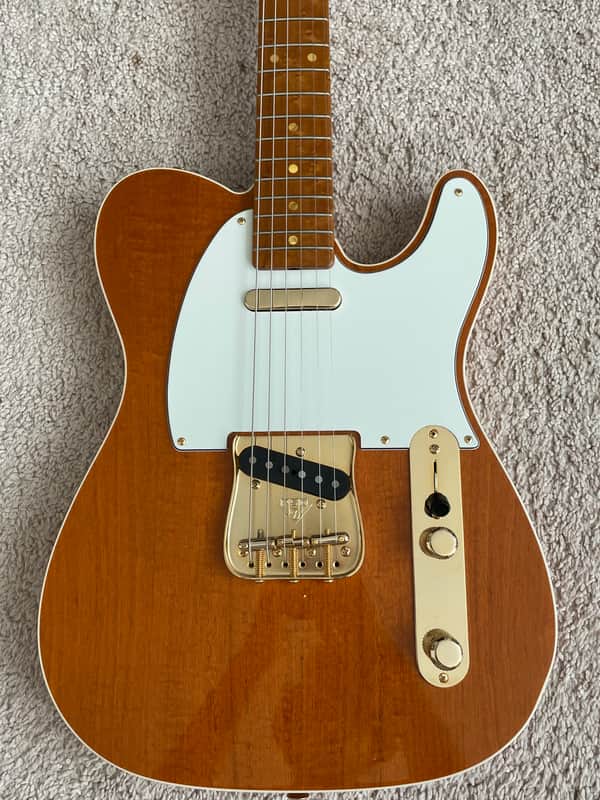 Fender Custom Shop Telecaster Artisan Figured Mahogany 2016 Amber Tinted Lacquer image 1