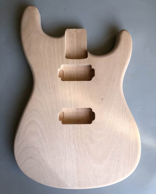 Guitar Body Mahogany Guitar Body Replacement HH pickups image 1