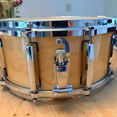 Pearl Masters studio BRX-5514DC snare 2002-2006 - #112 Natural Birch image 6