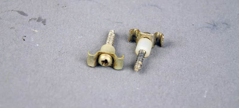 1970s Fender String tree pair original vintage parts luthier project restoration Stratocaster Telecaster etc image 1