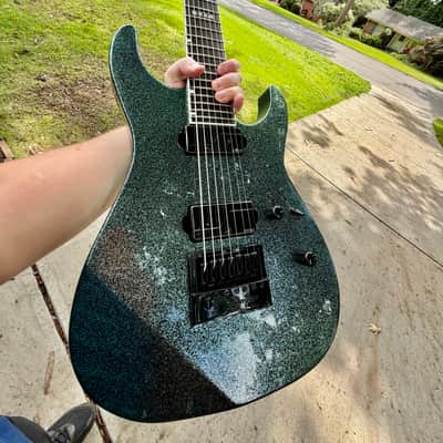 ESP E-II M-II 7B Baritone 7-String Evertune Guitar w/ Case – Granite Sparkle image 13