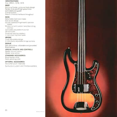 Fender Precision Bass Fretless 1972 - Sunburst - Rosewood Fingerboard image 19