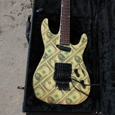 1988 ESP USA Custom Shop Mirage Deluxe Finished With Real $5 Dollar Bills Guitar Super Rare - OHSC image 22