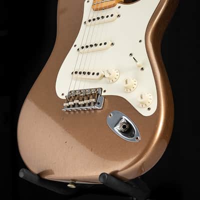 Used Fender Custom Shop '57 Reissue Stratocaster Firemist Gold Journeyman Relic image 3