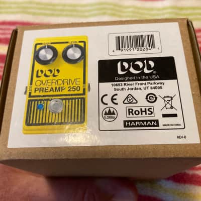 DOD Overdrive Preamp 250 Reissue 1995 - Present - Yellow image 3