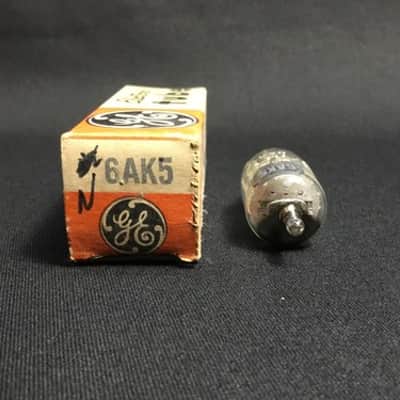 NOS SLEEVE GE 6AK5 Audio Preamplifier VINTAGE VACUUM TUBES USA Tested 4.7255-D image 5