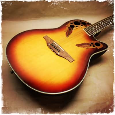 Ovation CS255 Celebrity Acoustic Electric Guitar Honey Burst 12