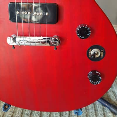Epiphone Les Paul Special P-90 electric guitar in worn cherry image 3