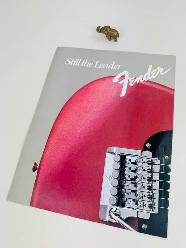 Fender "Still the Leader" Contemporary Foldout Poster 1985 image 1
