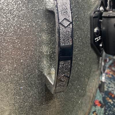 Toca - Custom Deluxe Fiberglass Conga and Tumba - Silver Sparkle image 11