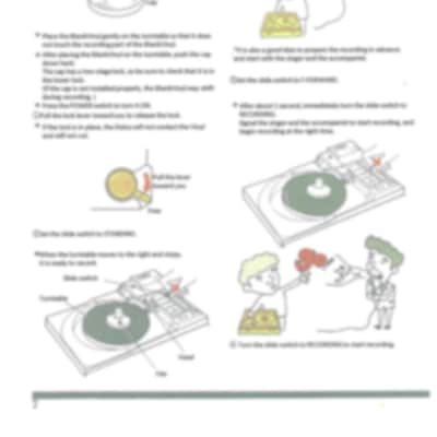 VANROCK E-101 ATOM A-101 Vinyl Cutting Lathe Genuine Manual English Translation image 8