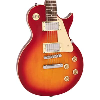 Vintage Coaster V10 Single Cutaway Electric Guitar - Cherry Sunburst image 1