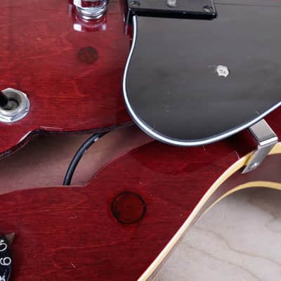 Epiphone Riviera (Japanese Domestic) Vintage 1970s Cherry Vintage Semi-Hollow w/ Hard Case image 6