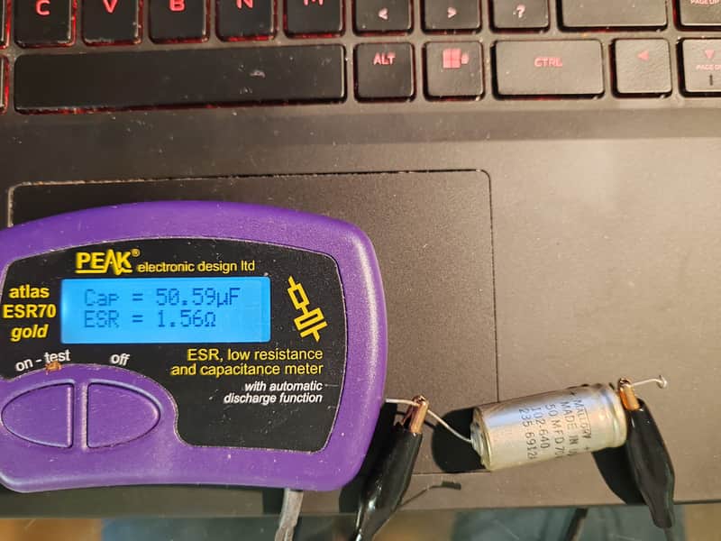 mallory filter capacitor 1970-1980 50uf 50mfd 70v image 1