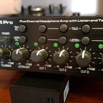 ART Headamp 4 Pro 5 Channel Headphone Amplifier with Talkback image 2