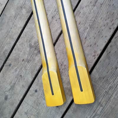 21 Fret Relic Maple Guitar neck nitro vintage tint Strat style guitar neck dowel insert image 13