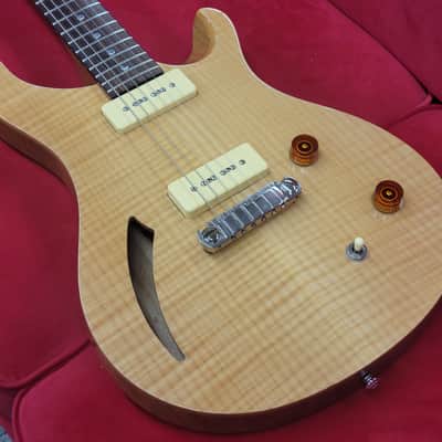 PRS SE Custom 22 Semi-hollow Soapbar P90 Natural | Reverb
