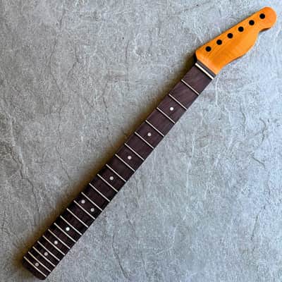 Tele Roasted Lion Flame Rosewood Neck 21 Fret, Stain Finish image 2
