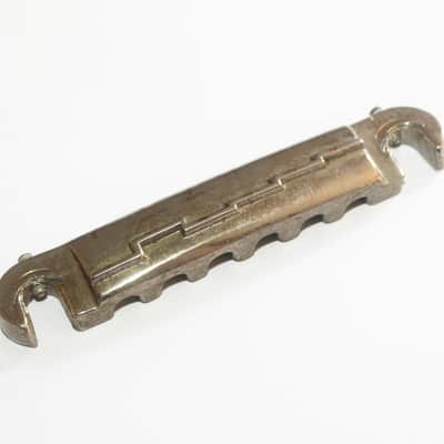 Gibson 1962 Compensated Wrap Around Tailpiece Lightning Bolt Wraparound Nickel 1963 1964 1960's image 1