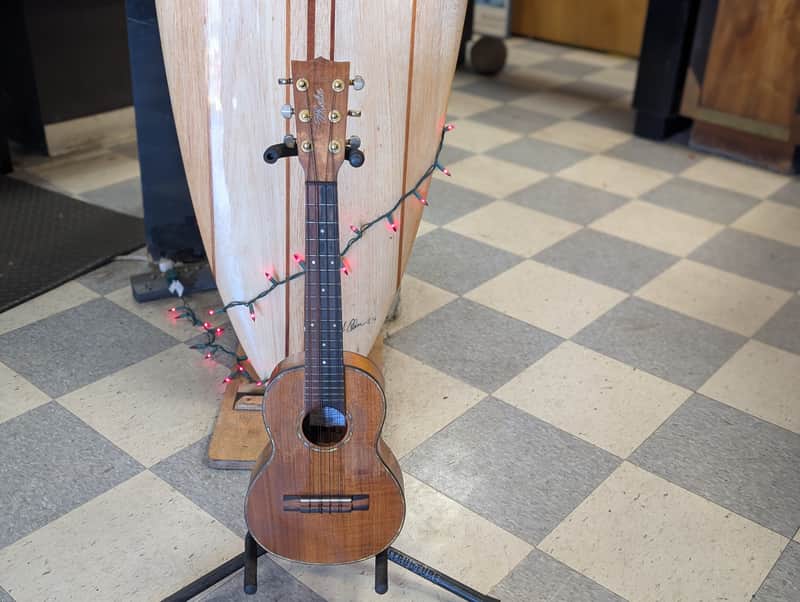 1999 Mele 6-String Ukulele - All Solid Koa Body / Ebony Details w/ Hardshell Case image 1
