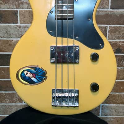 Hamer Bass  Jim Cara Conversion Johnny Thunders Double Cutaway Junior Clone Bass 30"scale 11k Stack Humbucker Model 1 Clone  MONSTER TONE Bild 5