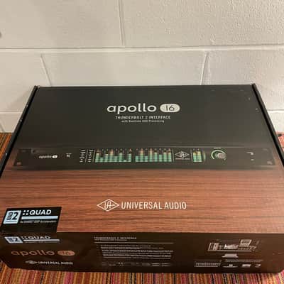 Universal Audio Apollo 16 QUAD Thunderbolt 2 Audio Interface 2010s - Black image 15