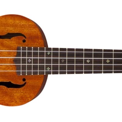 Gretsch G9112 Resonator Ukulele with Gig Bag, Vintage Mahogany Stain image 1