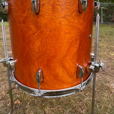Yamaha Custom Absolute Bop Jazz Drum Set 10x7, 12x8 toms , 14x14 floor, 18x14 Vintage Natural Maple bass, Birch toms Gold badge MIJ image 20