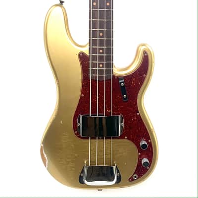 Fender Custom Shop LTD '62 Precision Bass Relic - Aged Aztec Gold image 2